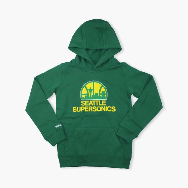 Seattle SuperSonics Green Skyline Youth Hoodie