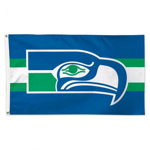 Seattle Seahawks 3' x 5 Throwback Logo Premium Flag