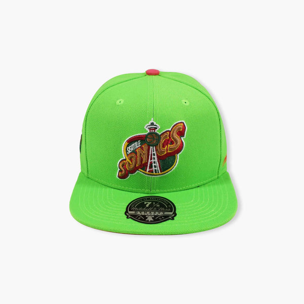 Seattle SuperSonics Watermelon Fitted Hat