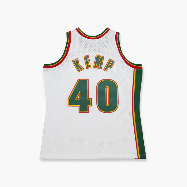 Seattle SuperSonics Shawn Kemp 1996 White Swingman Jersey