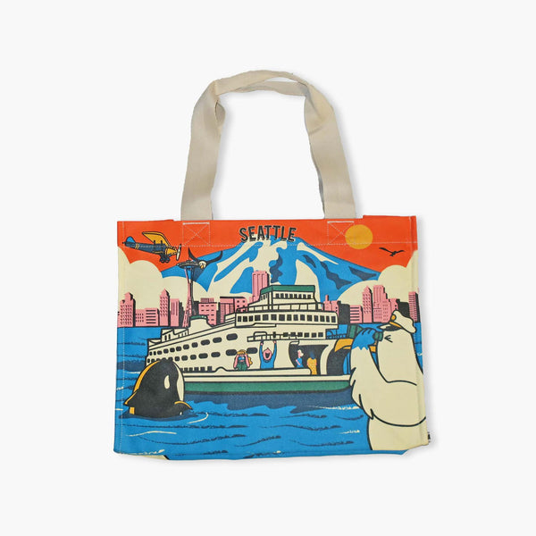 Chalo Seattle Ferry Yellow Sky Tote Bag - 3672