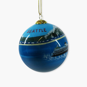 Seattle Ferry Ball Ornament