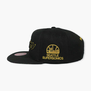 Seattle SuperSonics Gold Specialty Script Snapback