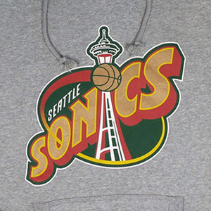 Seattle SuperSonics Grey Space Needle Logo Hoodie