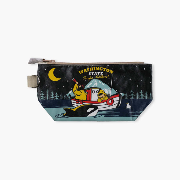 Chalo Seattle Night Fisherman Black Sky Pouch