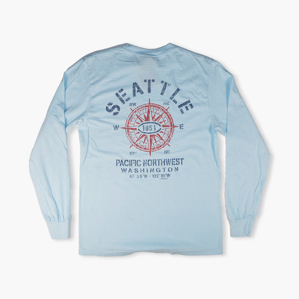 Big Compass Chambray Long-Sleeve T-Shirt