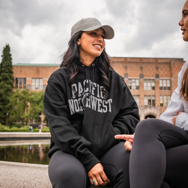 Champion Women's Reverse Weave C Logo Hoodie: Black