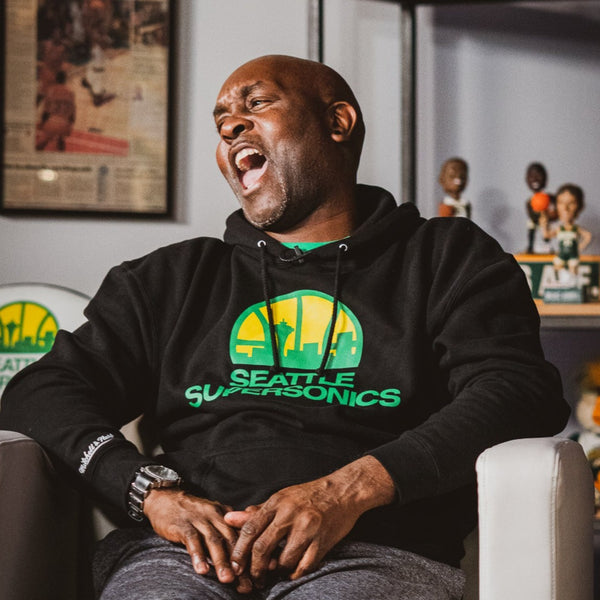 Seattle SuperSonics Black Skyline Logo Hoodie