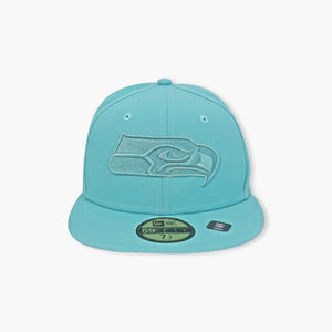 New Era Seattle Seahawks Aqua Fitted Hat