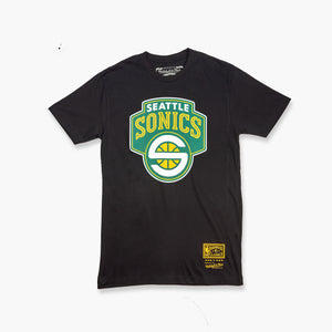 Seattle SuperSonics Black Space Needle Logo Premium T-Shirt