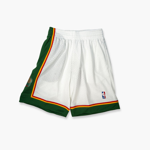 Seattle SuperSonics Orbit White Swingman Shorts