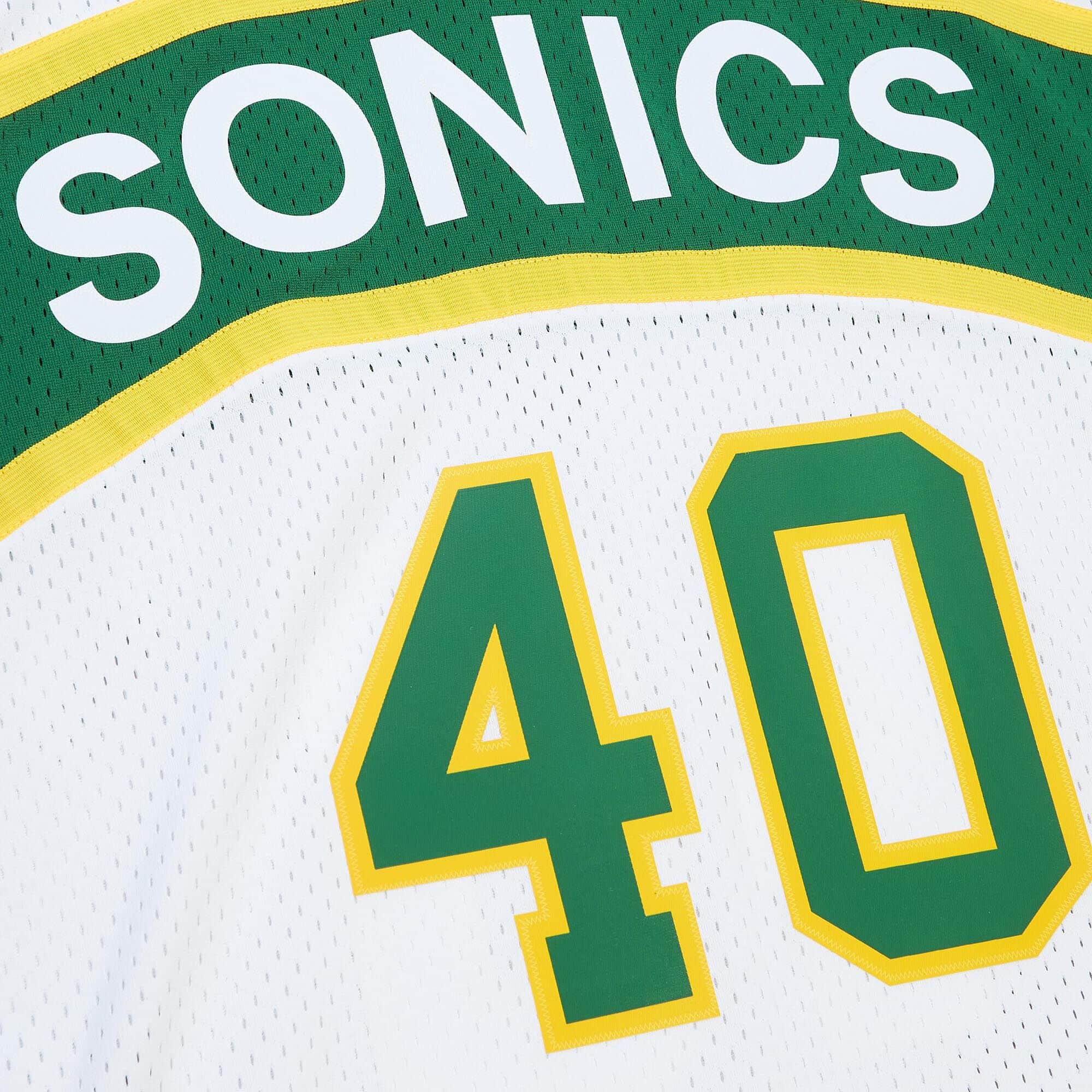 Seattle SuperSonics Shawn Kemp 1994 White Swingman Jersey Simply