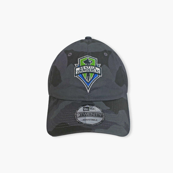Seattle Sounders Camo Black Adjustable Hat