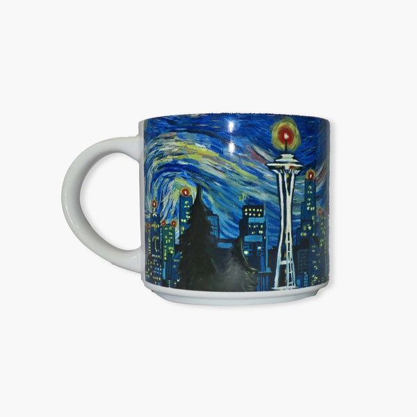 Seattle Skyline Van Gogh Starry Night Mug