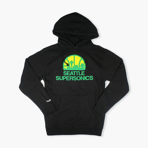 Seattle SuperSonics Black Skyline Logo Hoodie
