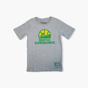 Seattle Supersonics Grey Skyline Youth T-Shirt