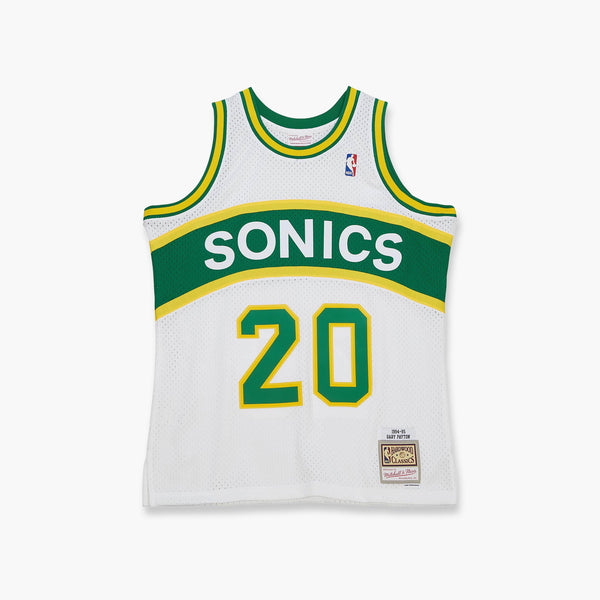 Seattle SuperSonics Gary Payton 1994 White Swingman Jersey