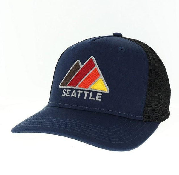 Seattle Roadie The Peak Navy Trucker Hat