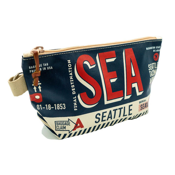 Chalo Seattle Luggage Tag Navy Pouch