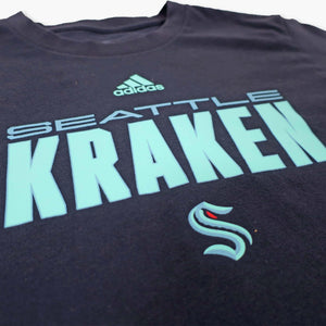 Seattle Kraken Navy Wordmark Womens T-Shirt