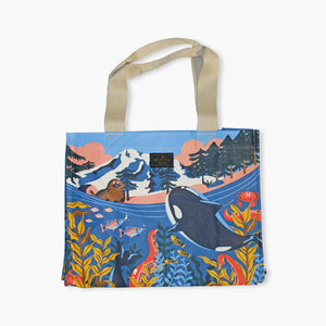 Chalo Seattle Underwater Orca Travel Tote