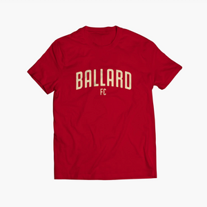 Ballard FC Arched Red T-Shirt