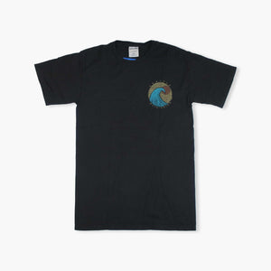 Wave Cut Black T-Shirt