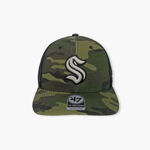 Seattle Kraken Camo Trucker Hat