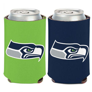 Seattle Seahawks Logo Color Block Can Cooler