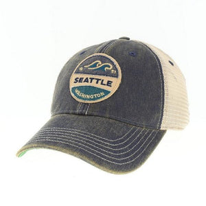 Seattle Waves Old Favorite Navy Trucker Hat