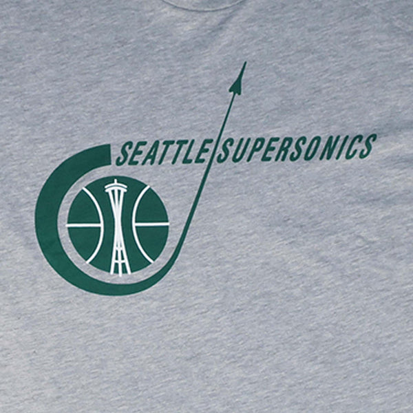Seattle SuperSonics Grey Rocket Ship Premium T-Shirt