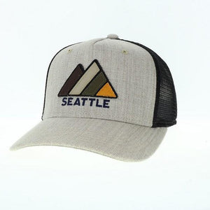 Seattle Roadie The Peak Heather Grey Trucker Hat