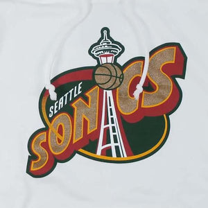 Seattle SuperSonics White Space Needle Logo Hoodie