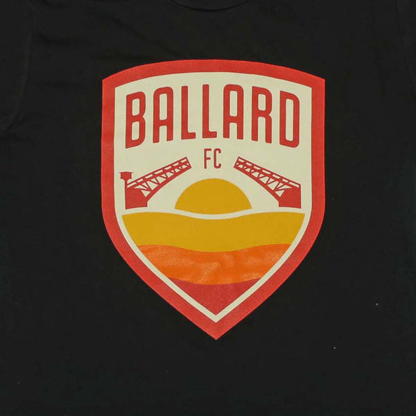 Ballard FC Primary Logo Black T-Shirt