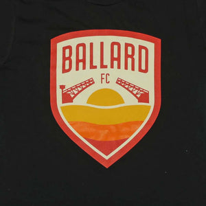 Ballard FC Primary Logo Black Youth Hoodie