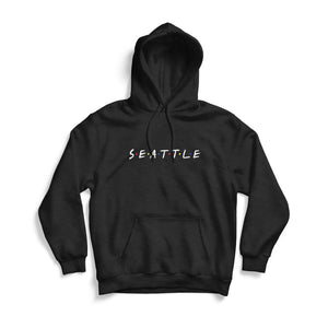 Seattle "Friends" Black Hoodie