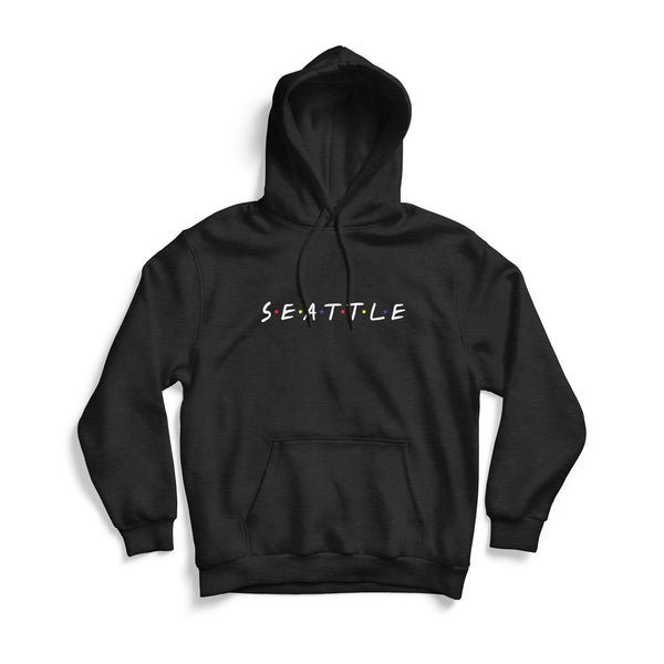 Seattle "Friends" Black Hoodie