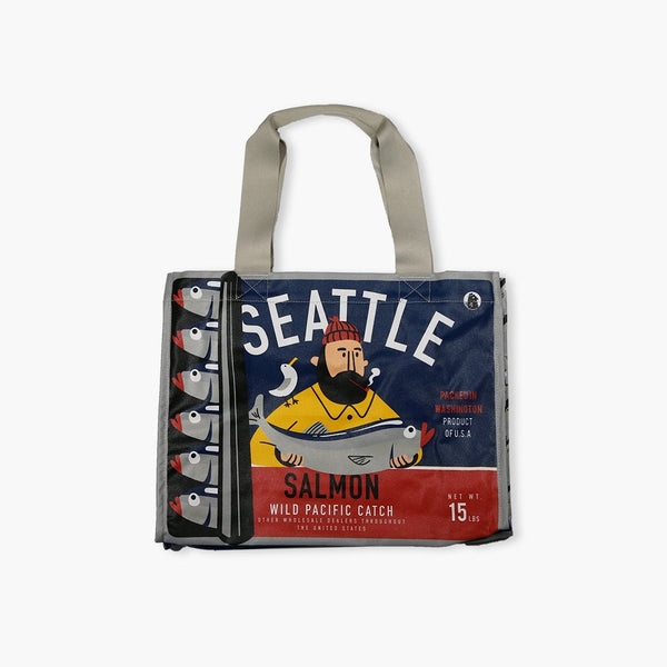 Chalo Seattle Salmon Can Blue Tote