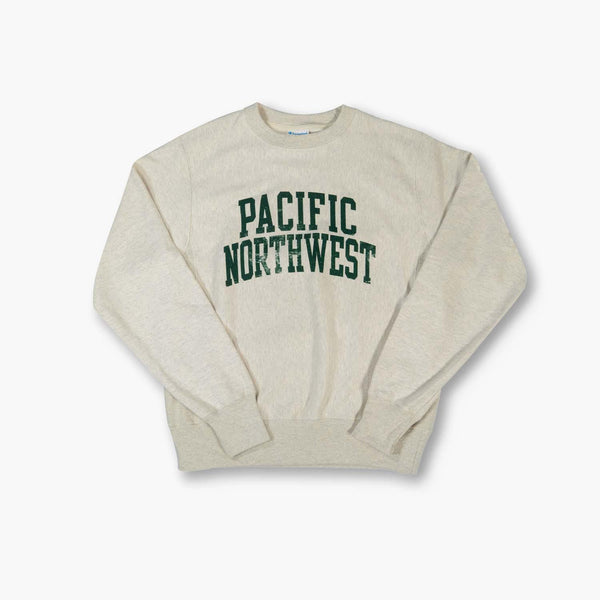 Pacific Northwest Oatmeal Reverse Weave Crewneck