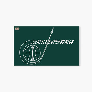 Seattle SuperSonics Rocket Logo 3'x5' Deluxe Flag