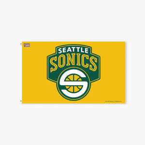 Seattle SuperSonics "S" Logo 3'x5' Deluxe Flag