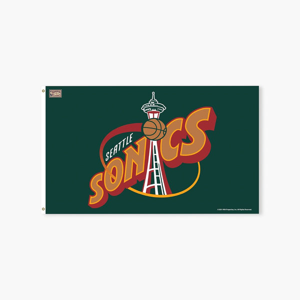 Seattle SuperSonics Space Needle Logo 3'x5' Deluxe Flag