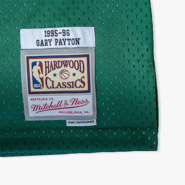 Mitchell & Ness Seattle Supersonics Gary Payton Throwback Road Swingman  Jersey Green