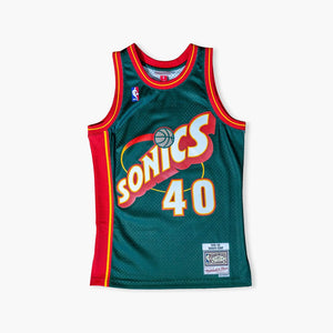 Seattle SuperSonics Shawn Kemp 1996 Green Swingman Jersey