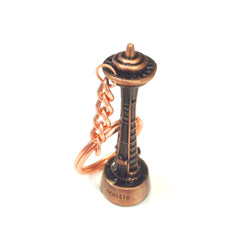 Seattle Space Needle Antique Bronze Keychain