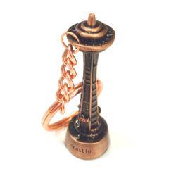 Seattle Space Needle Antique Bronze Keychain