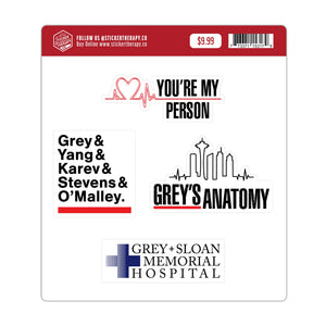 Grey's Anatomy Sticker Pack
