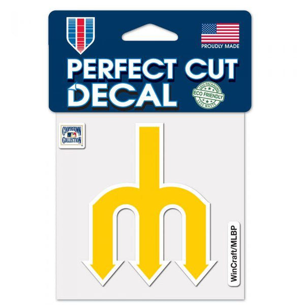 Seattle Mariners Cooperstown 4" x 4" Decal