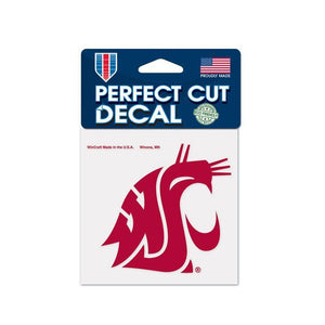 Washington State Cougars Logo 4" x 4" Decal
