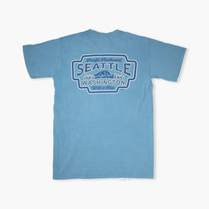 Seattle Rainier Brand Logo Ice Blue T-Shirt